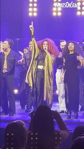 Alexandra Burke as Chaka Khan in I'm Every Woman musical | First preview curtain call #Musicals