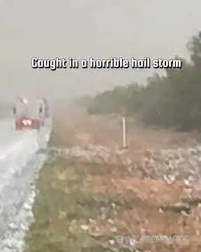 Large Hail near Fort Stockton TX - April 22, 2025