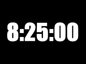 8 HOUR 25 MINUTE TIMER • 505 MINUTE COUNTDOWN TIMER ⏰ LOUD ALARM ⏰