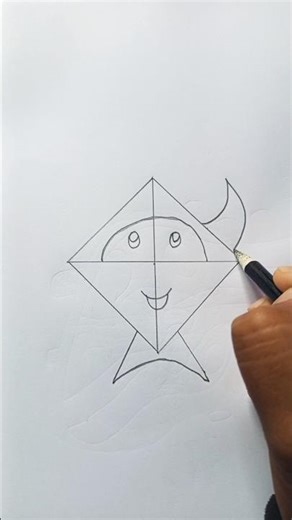 How To Draw Kite || Easy Kite Drawing