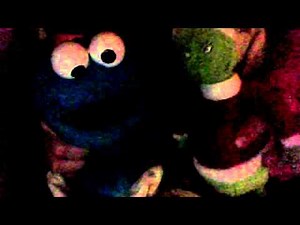 Cookie Monster In The Library