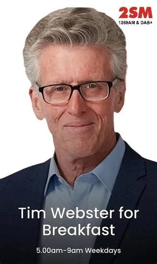 2.5K views · 45 reactions | Tim Webster is BACK for 2026 ☀️ From 5am Monday morning, Tim Webster returns to Breakfast. With decades of experience in news, sport and talk radio, Tim brings sharp insight, big stories and the calm authority of someone who’s seen it all. Trusted. Respected. Straight down the line. Start your mornings with experience you can rely on. Tim Webster — Breakfast from 5am, Monday. | 2SM Super Radio Network | Facebook