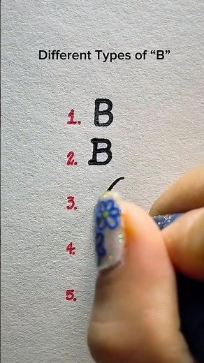 Different Types Of “B”
