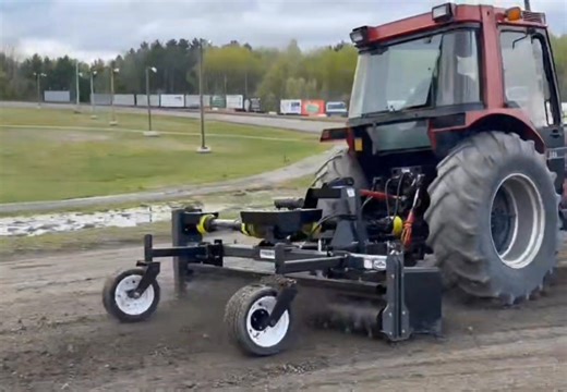 New track prep equipment being tested out as the track prep crew gets ready for Thursday Night!⚡️ | Airborne Park Speedway
