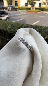 ✨ Five stones, five reasons to shine this season. The holidays are around the corner and this classic 5-stone diamond band makes the perfect gift (or self-gift). Timeless, brilliant, and made to be worn every day. 💎✨ #HolidayGifts #DiamondBand #CarlsbadJeweler #RedmondDiamondCenter #5StoneRing | Redmond Diamond Center