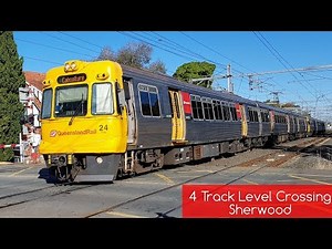 Queensland Rail Vlog 45: 4 Track Level Crossing - Sherwood