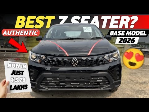 Triber Base Model 🔥 Black Colour Review 🖤 | Renault Triber Authentic 2026