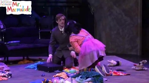 A Scene from Mr. Marmalade 🎭️ Sam Smith as Bradley and Athena Molina as Lucy. Please note that the scene contains themes of domestic violence. #StageLife #DramaAlert #DomesticViolenceAwareness #TellingImportantStories