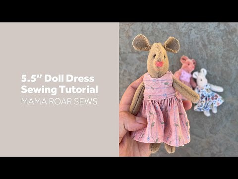 Dollhouse Mouse Dress Sewing Tutorial