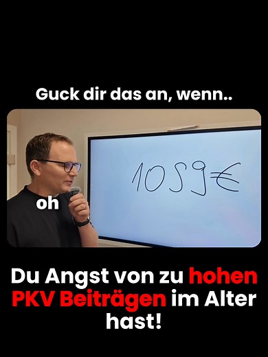Was denken die meisten, wenn es um die private Krankenversicherung geht? Dass die private Krankenversicherung im Alter unbezahlbar wird… Das stimmt so aber nicht. Das Problem ist nicht die PKV selbst – sondern, dass viele gar nicht verstehen, wie sie wirklich funktioniert. Immer wieder erlebe ich, dass junge Menschen sich selbstständig machen oder als Angestellte über 74.000 € im Jahr verdienen... ...und dann überlegen, in die PKV zu wechseln. Die Motivation ist klar: möglichst viel sparen. Dara