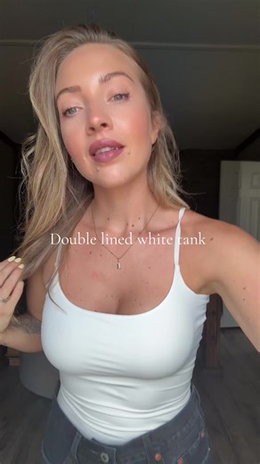 Double Lined White Tank Top for Comfort and Style