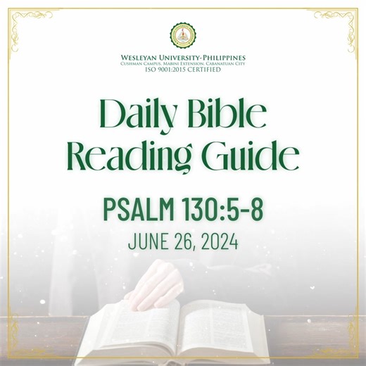 8.8K views | Daily Bible Reading Guide Psalm 130:5-8 5 I wait for...
