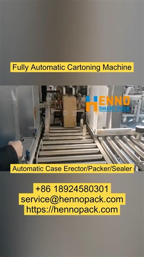 Fully automatic cartoning machine . Product arrangement sinking layer by layer.#packing #machine