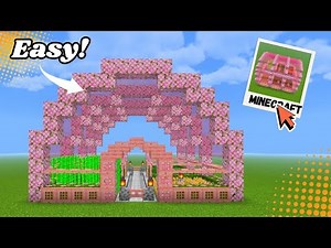 Minecraft: How to Build a Garden in Minecraft Tutorial [Easy Build 🎍]