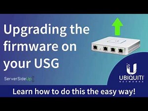Upgrade your Ubiquiti USG firmware the easy way