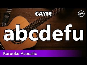 GAYLE - abcdefu (karaoke acoustic)