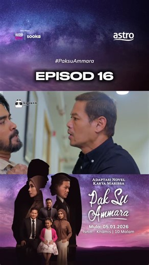 Bambam Studios on Instagram: "Pak Su hilang sabar bila dapat tahu Ammara masuk hospital.. Lakonan mantap : @the_haidars @umminazeera @syazwanzulkifly @zalehaiman_ziza dan ramai lagi pelakon hebat🔥 Arahan: @azridop Terbitan: @globalstationsb Adaptasi novel: @sarah.marissa @karyaseni Penulis: Script Factory Studio OST: @arajohari (Terlalu Bodoh) Jom usha #PakSuAmmara, Setiap Isnin -Khamis, 10 malam di Astro Ria hanya dengan Astro One atau aplikasi sooka. Suka rancangan dan drama? Nikmati hiburan