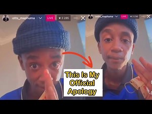 Scotts Maphuma Official Apology Video “I did not release that Apology Statement Delete It”