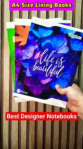 A4 Size Single Line Notebook Review 💫 Designer Full Scape Longbook