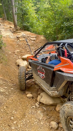 Easing up the trail 16 ledge bypass. #rockbottomriders #offroad #rzr #riding #goodtimes #sxs #adventure #outdoors #polaris #sxs #utv | Rock Bottom Riders