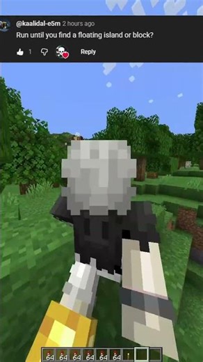 Walking until I Find a Floating Island #shorts #minecraft #trending