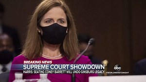 53K views · 744 reactions | SUPREME COURT SHOWDOWN: Terry Moran has highlights from day one of the high-stakes confirmation hearing for Judge Amy Coney Barrett, Pres. Trump’s Supreme Court nominee, with a look at what’s to come as Barrett is to face questions from both sides. https://abcn.ws/2GQGzt0 | ABC World News Tonight with David Muir | Facebook