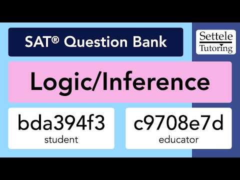 Logic/Inference (SAT Question Bank bda394f3/c9708e7d)