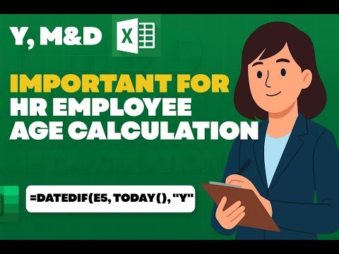 Part 1 Employee Age Calculation in Excel | Why Y, M & D Are Important for HR