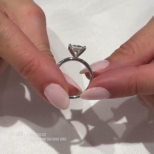 2.20ct Princess Lab Diamond Solitaire Ring