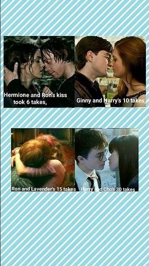 Harry Potter Kiss Scenes Took HOW MANY TAKES?! 😱 Behind the Scenes Facts #shorts