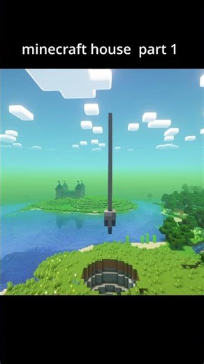 Floating Island Base in Minecraft ☁️🏝️ | Part 1 #minecraft #shorts