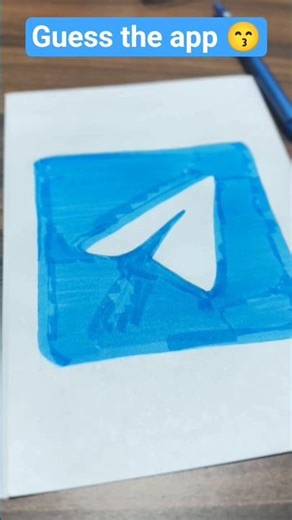 Guess the app logo || Have you used this app if yes comment #art #shorts #trending #telegram