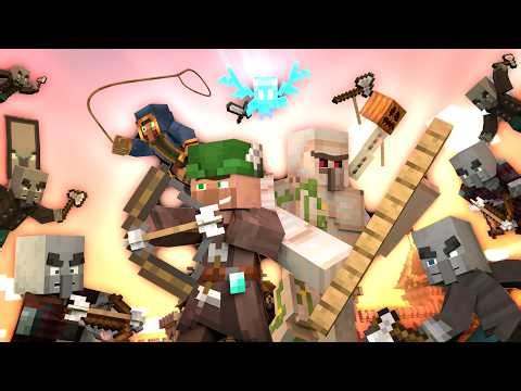 VILLAGER vs PILLAGER KINGDOM - Fletcher Hood and His Merry Mobs (Minecraft Movie Animation)