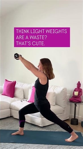 Do light weights build muscle? Yep!