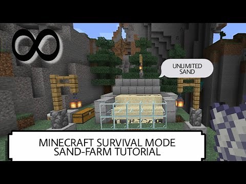 Easy Minecraft SAND-FARM ⏳TUTORIAL/ unlimeted ♾️ sand farm / survival mode