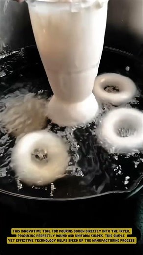 Innovative Tool for Donut Frying #shorts #tools #frying #work