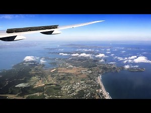 United Airlines B777 Landing Auckland
