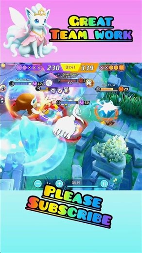 Supportive Team = Victory! 💙 Alolan Ninetales Gameplay Shorts | POKEMON UNITE |