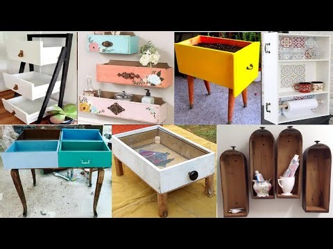 Revive and Redesign Old wooden Drawers into Unique and Eco-Friendly Furniture design ideas That Sell