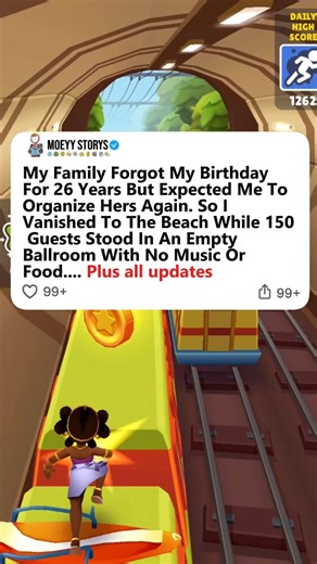 My Family Forgot My Birthday For 26 Years But Expected Me To Organize Hers Again. So I Vanished To The Beach While 150 Guests Stood In An Empty Ballroom With No Music Or Food... Plus all Updates | Moeyy Storys
