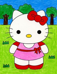 How to Draw Hello Kitty: Easy Step-by-Step Art Lesson for Kids