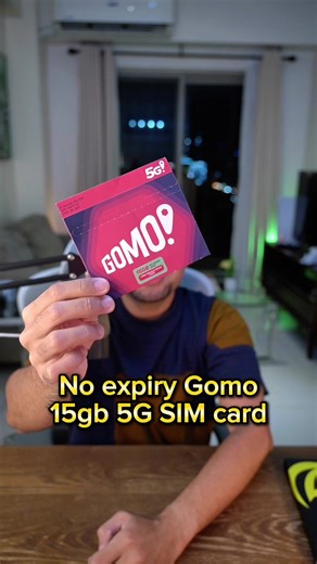 No expiry #Gomo 15gb 5G SIM card