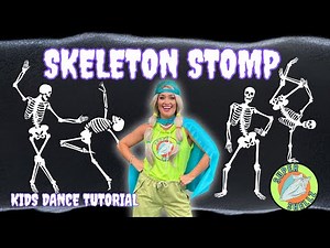 "Skeleton Stomp" | Halloween Dance Tutorial for KIDS!