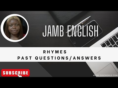 JAMB English 2025 EP 30 - Rhyme + Likely Exam Questions and Solutions