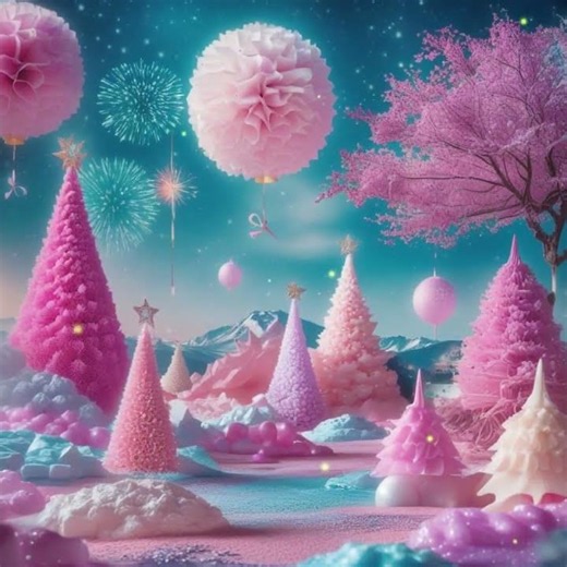 Fantasy Dreamscape Wallpaper 4K | Colorful Aesthetic Background #shorts #background #digital