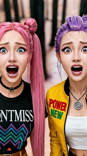 🌿✨ Rumi And Mira Entered Joey’s Hair Forest. #kpop #kpopdemonhunters #rumi #funny