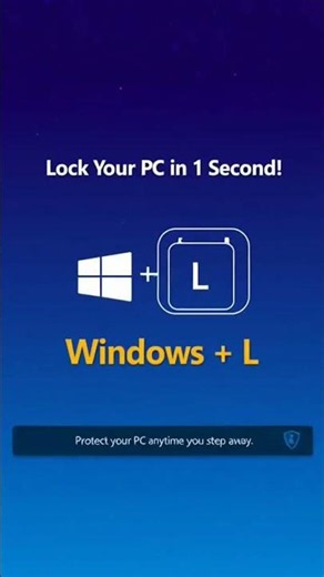 🔒 Lock Your PC Instantly with One Shortcut! ⚡