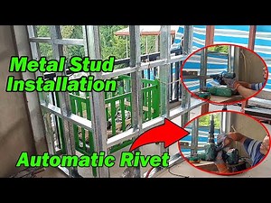 Mabilis at matibay na pamaraan sa pagawa ng Dry Wall | Metal stud installation