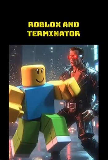 ROBLOX AND TERMINATOR #roblox #terminator #anime