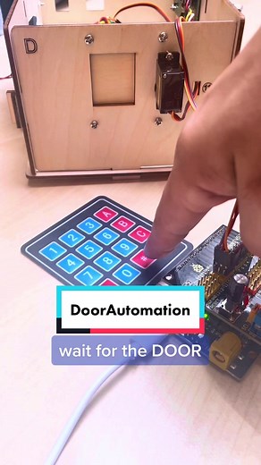 Amazing door automation arduino project with keypad lock #arduino #electrician #electronics #foryou
